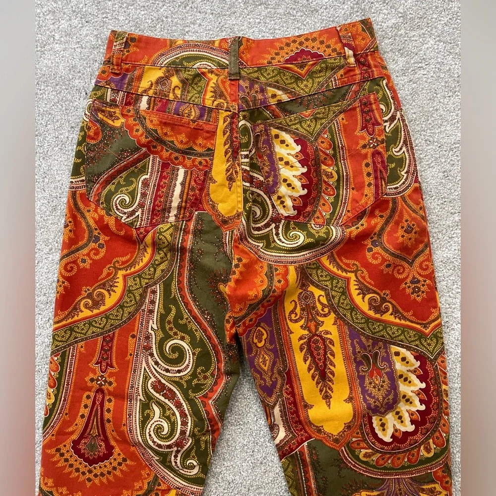 Escada paisley vintage skinny jeans - Picture 3 of 10